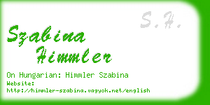 szabina himmler business card